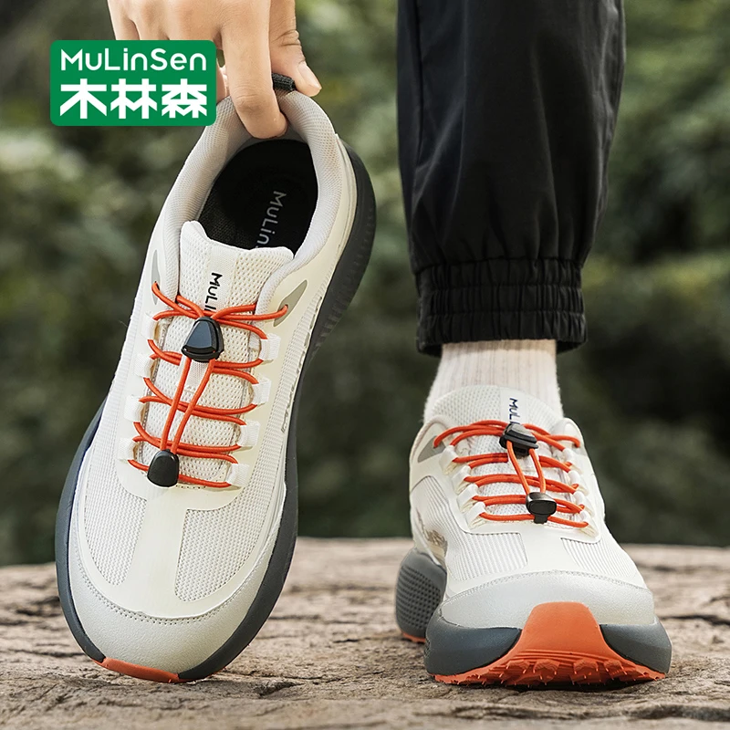 木林森鞋子秋季时尚休闲鞋增高厚底运动男款厚底减震登山老爹男鞋