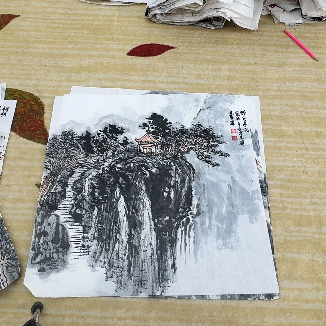 国画50.50斗方手绘