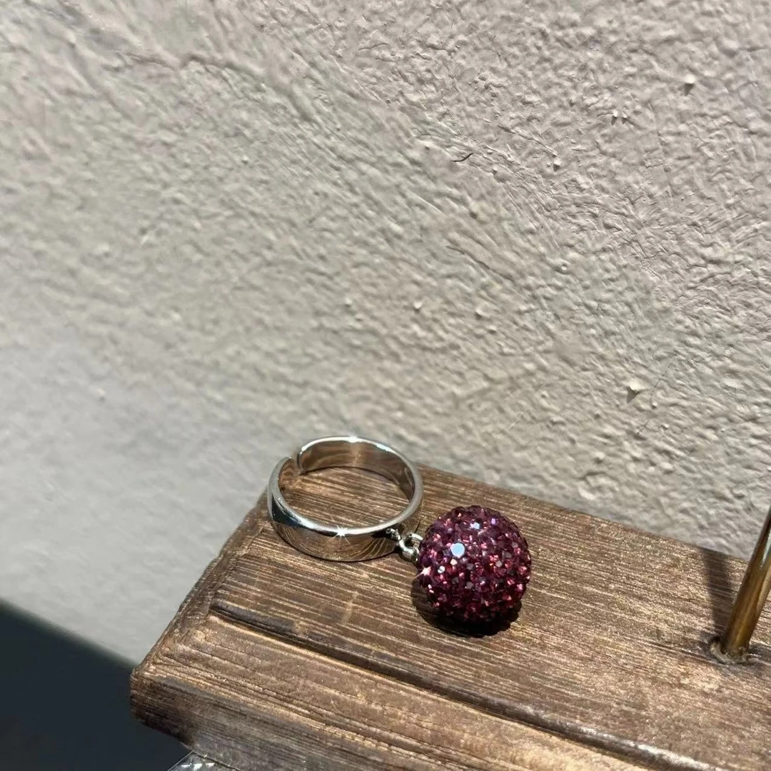 铜合金戒指 设计款闪亮球球戒指J140