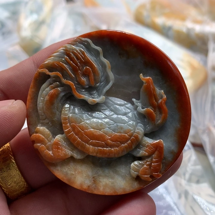 翡翠未镶嵌颈饰保真天然a货翡翠