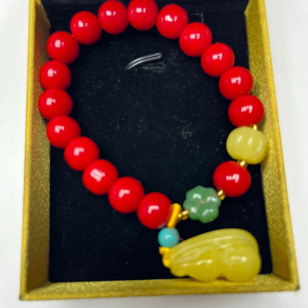 《天利璀璨》时尚女士百搭精美小葫芦手串1147