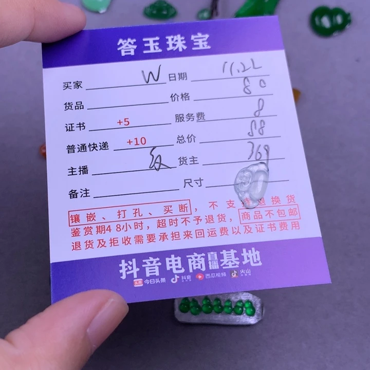 颈饰未镶嵌翡翠W*1