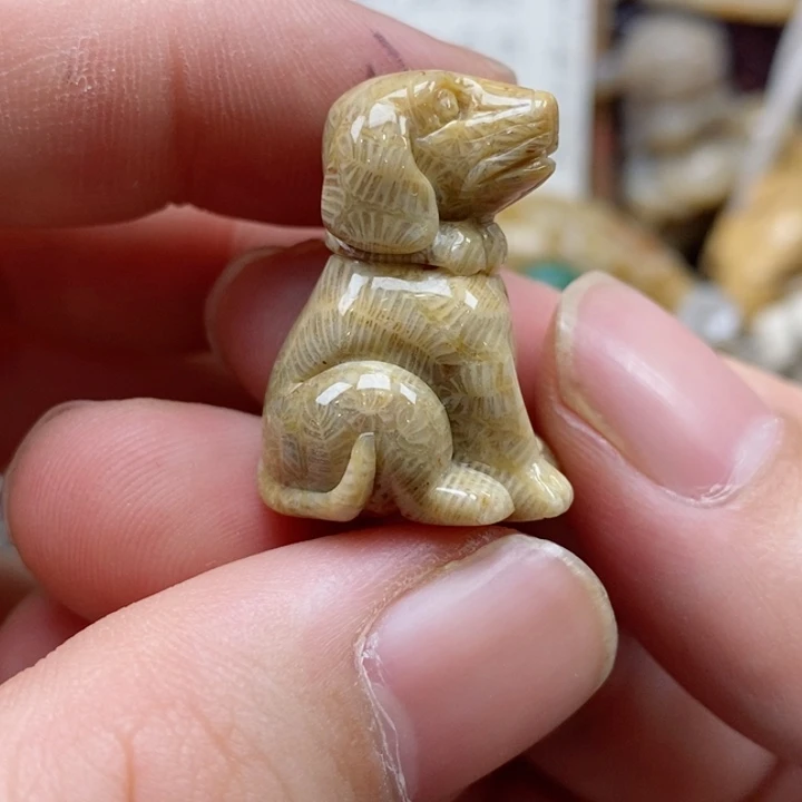 硅化珊瑚（珊瑚玉）颈饰未镶嵌