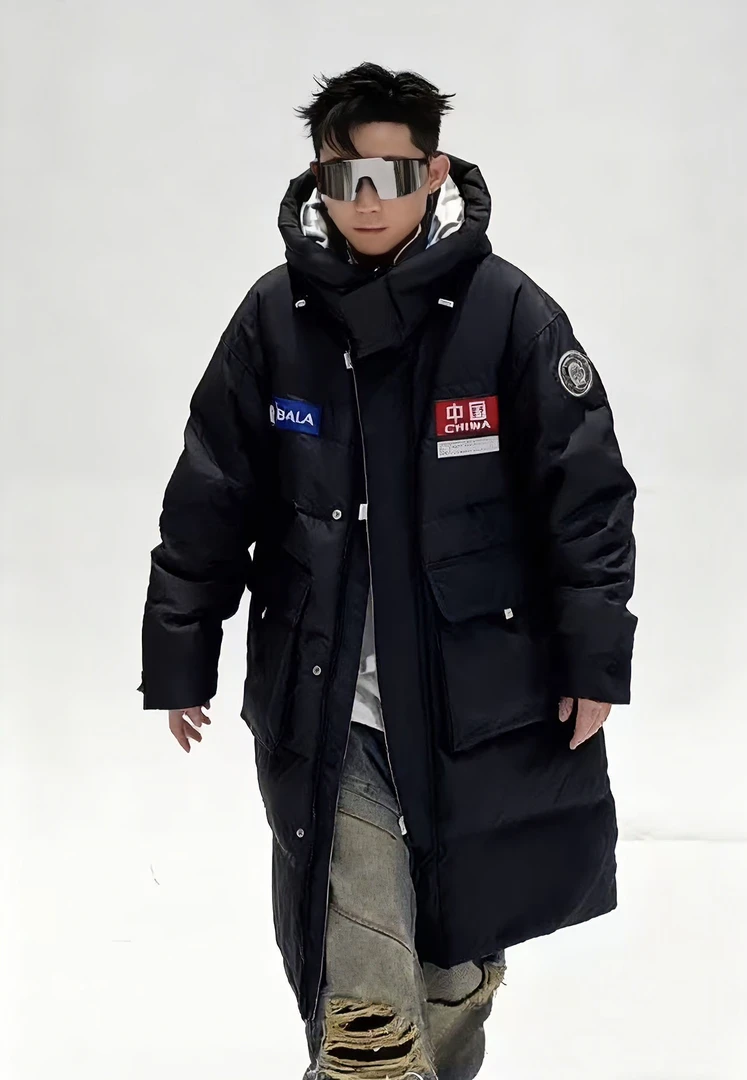 老谢专属#冬季爆款时尚商场侧柜巨保暖长款国标羽绒服-1782