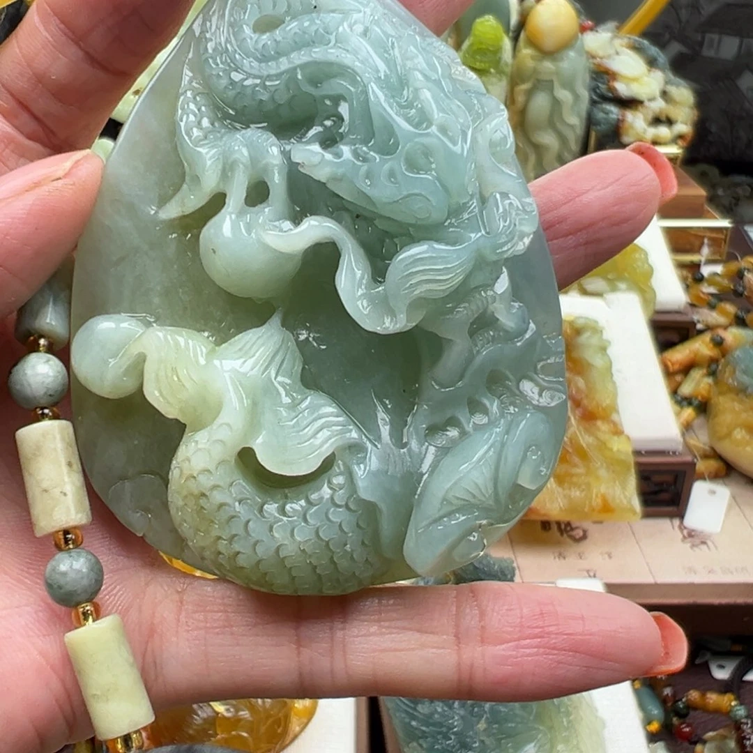 岫玉未镶嵌挂件挂件