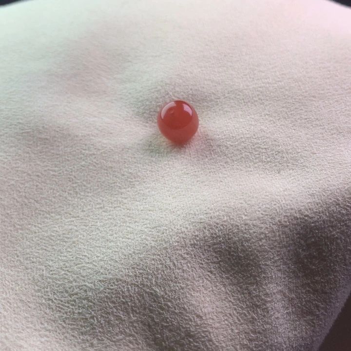 南红玛瑙未镶嵌10+冰粉老型单珠
