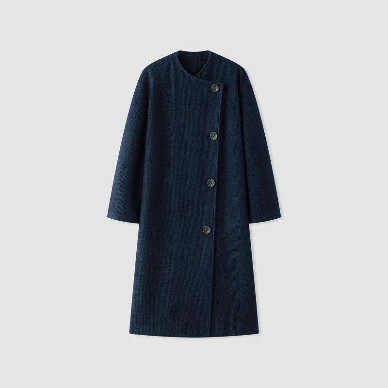 【冬姐自主品牌】VOR 秋冬单排扣时尚百搭气质大衣 V25300279
