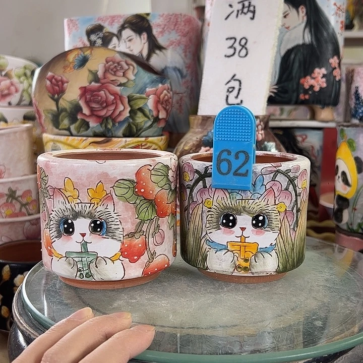 景德镇市手绘花盆性价比超级无敌高