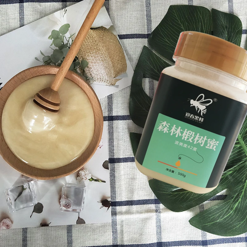 黑蜂森林椴树蜜适合泡蔓越莓鲜果500g/瓶×5瓶