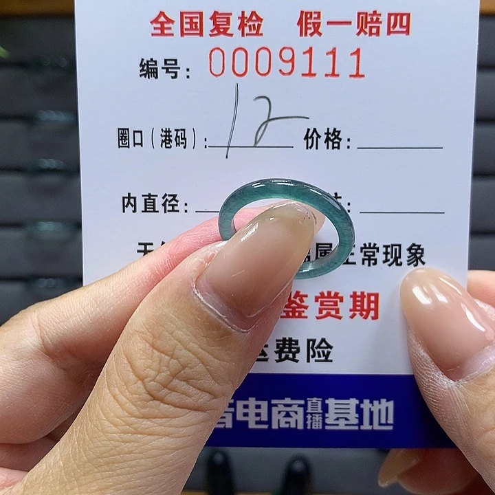 翡翠戒圈未镶嵌     9111