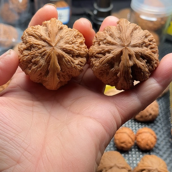 桃核把件球筋边50