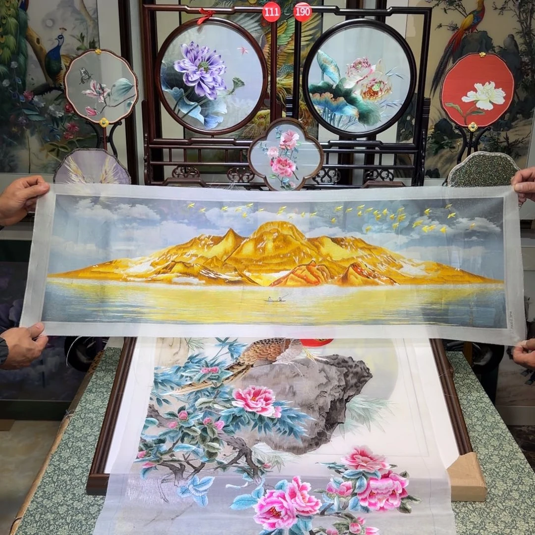 刺绣手工苏绣工艺制作技艺精湛