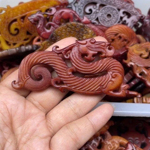 和田玉未镶嵌颈饰24