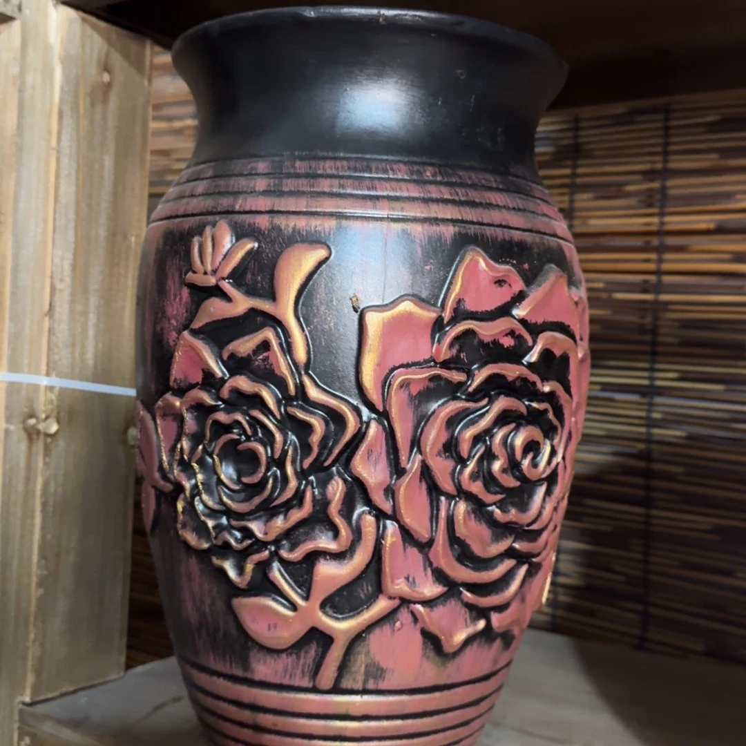 带孔高端浮雕花盆炸炸炸