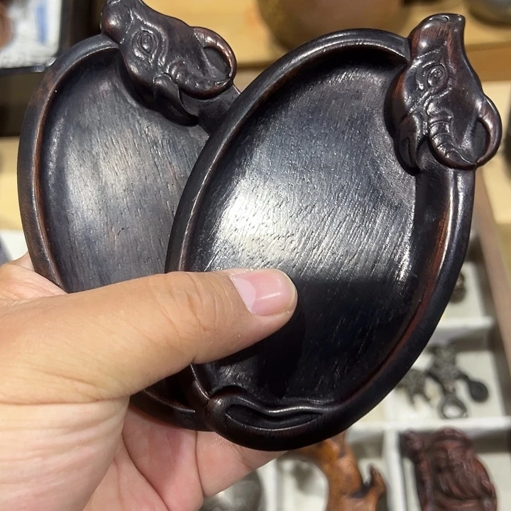 张***面木茶托中古回流好物