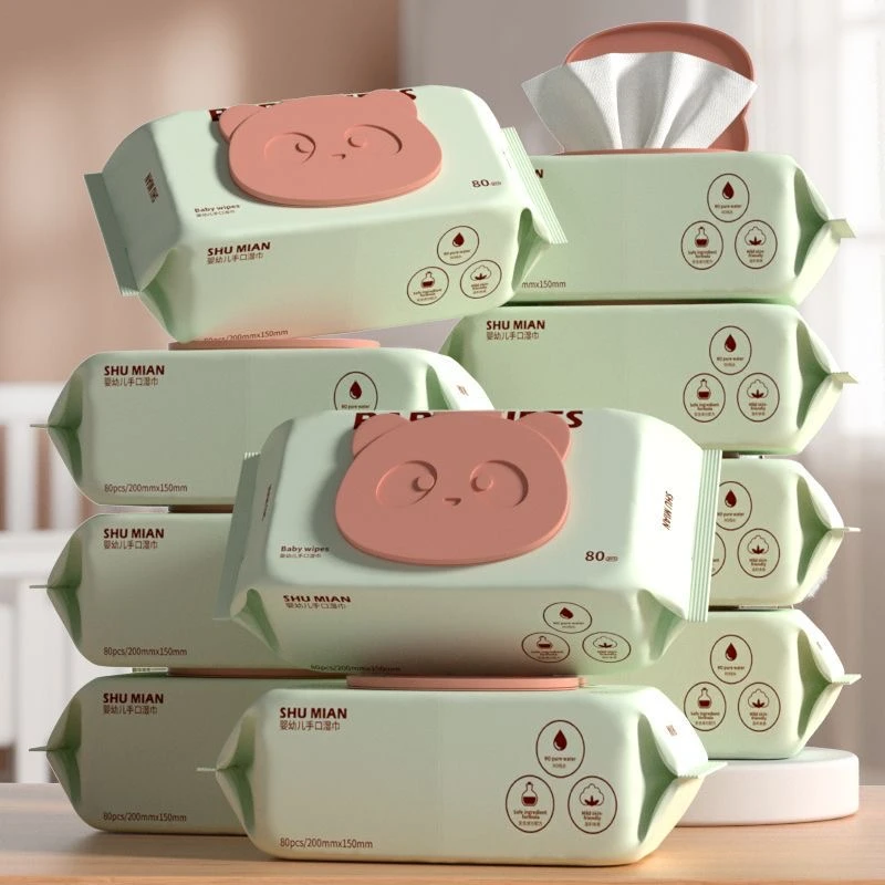 【叶先生外贸】婴幼儿手口可用加厚湿巾80抽/包
