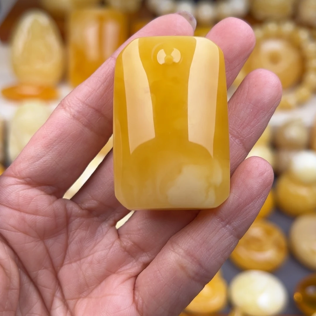 琥珀裸石未镶嵌纯天然琥珀蜜蜡无优化