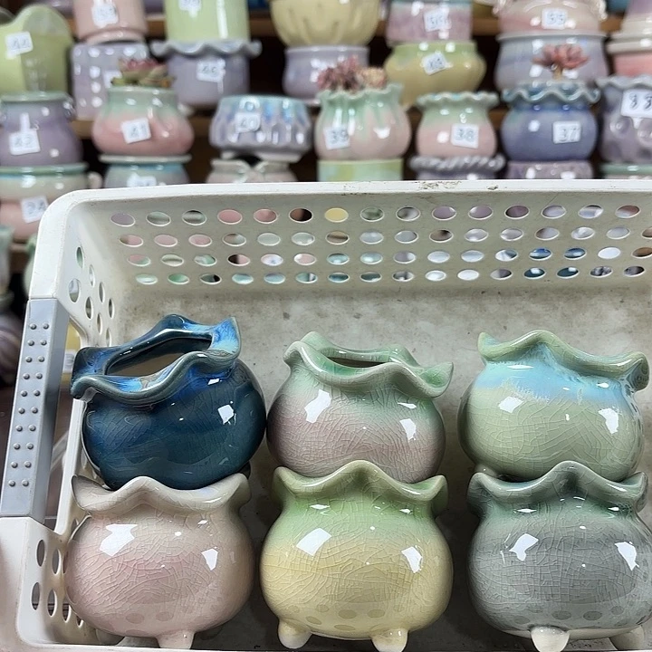 红陶量货/口高深浅搭配发6