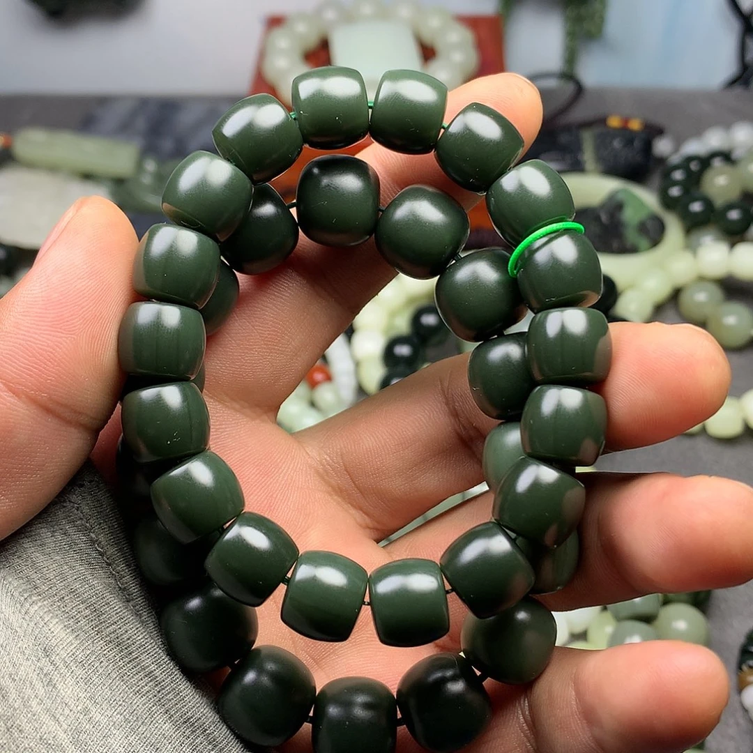 和田玉手链未镶嵌毛**芬