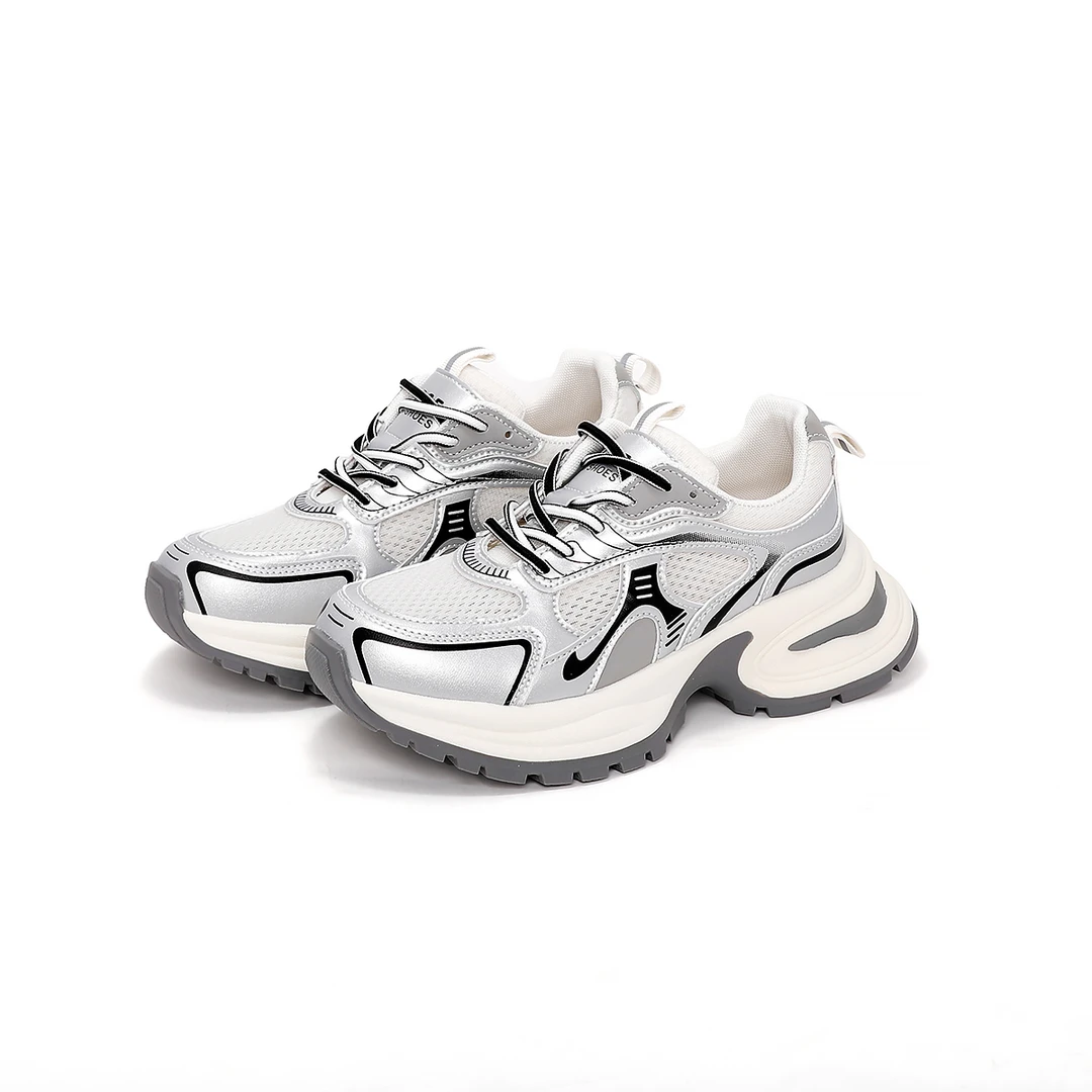 【杨杨粉丝专属】夏季厚底老爹鞋网面百搭小个子增高运动鞋1610-7