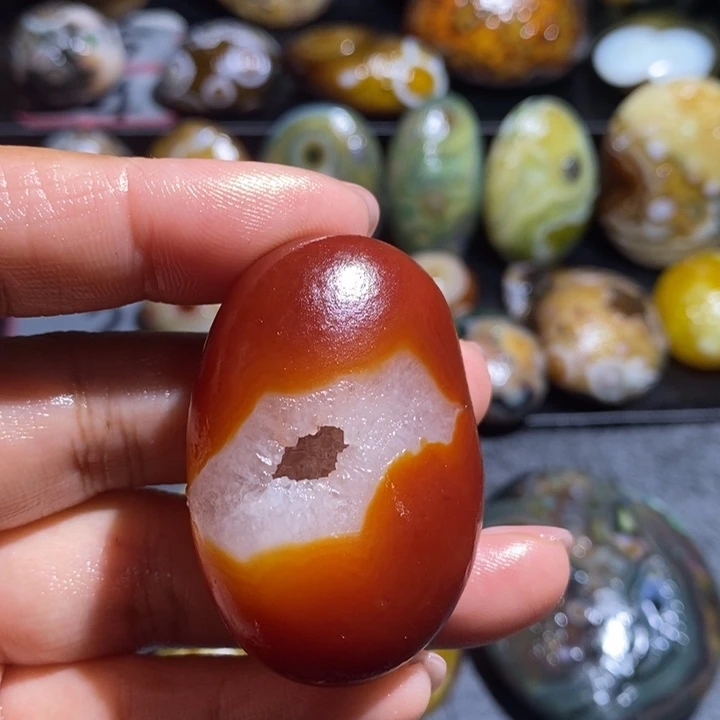 玛瑙/玉髓未镶嵌吊坠(不含链)107