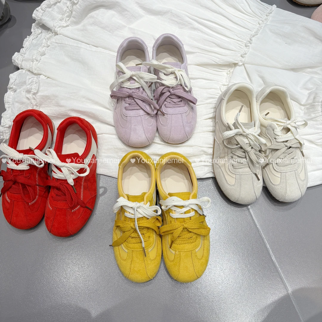 优娴姐妹运动防滑休闲鞋夏季德训鞋系带女鞋舒适透气 0103