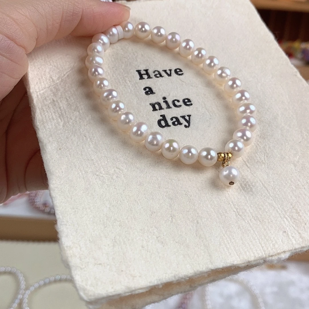 淡水珍珠手绳银S925镶嵌