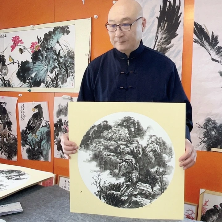 国画张圣敏先生纯手绘作品