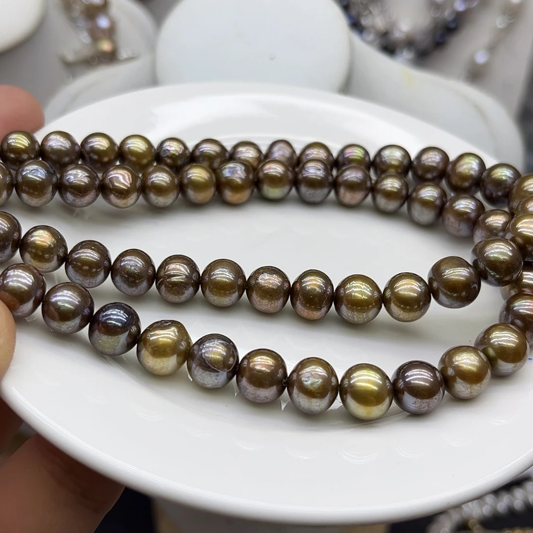 戒指银S925镶嵌淡水珍珠