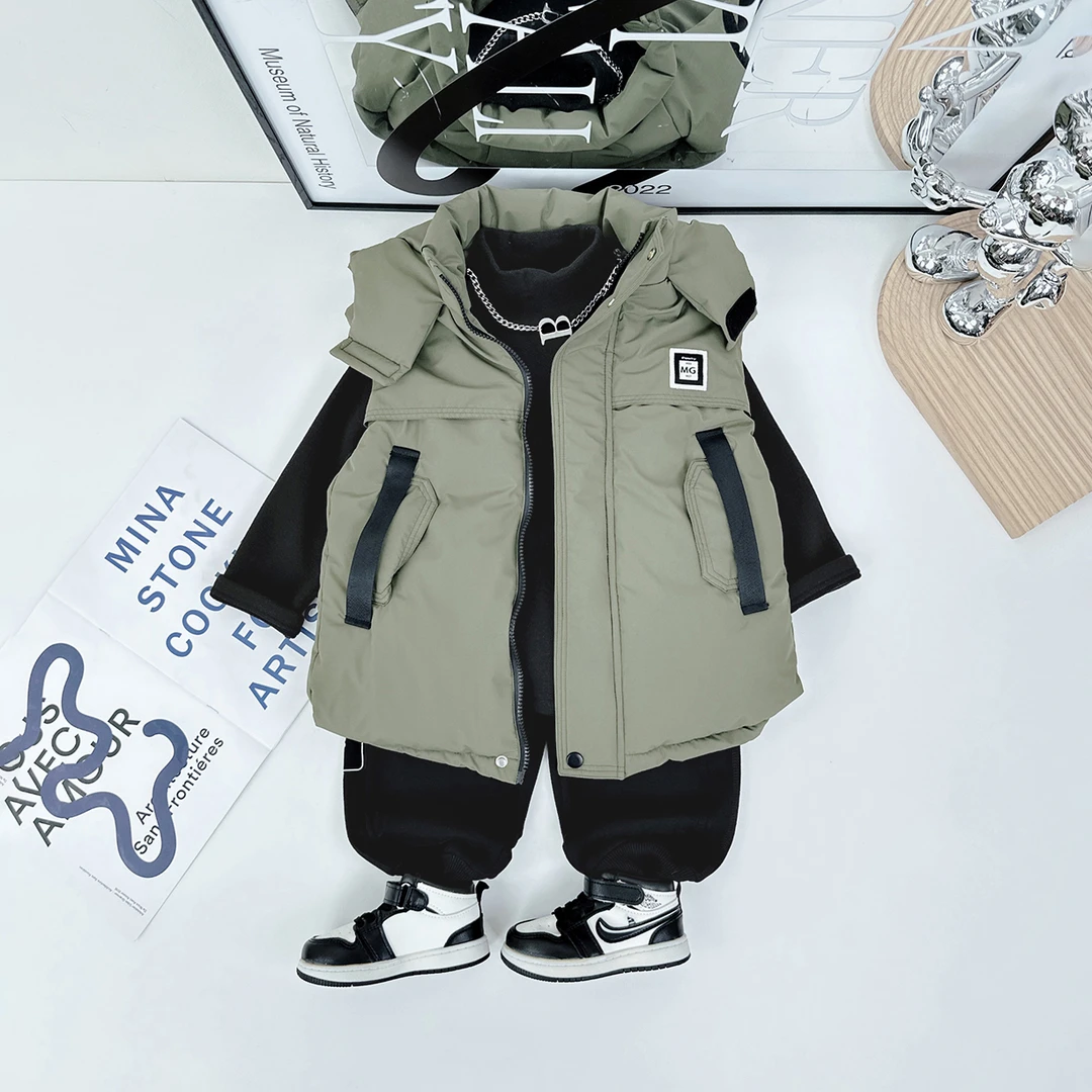 儿童棉马甲加厚2023新款秋冬装男童外套 D-BQ23713 悠悠童话童装