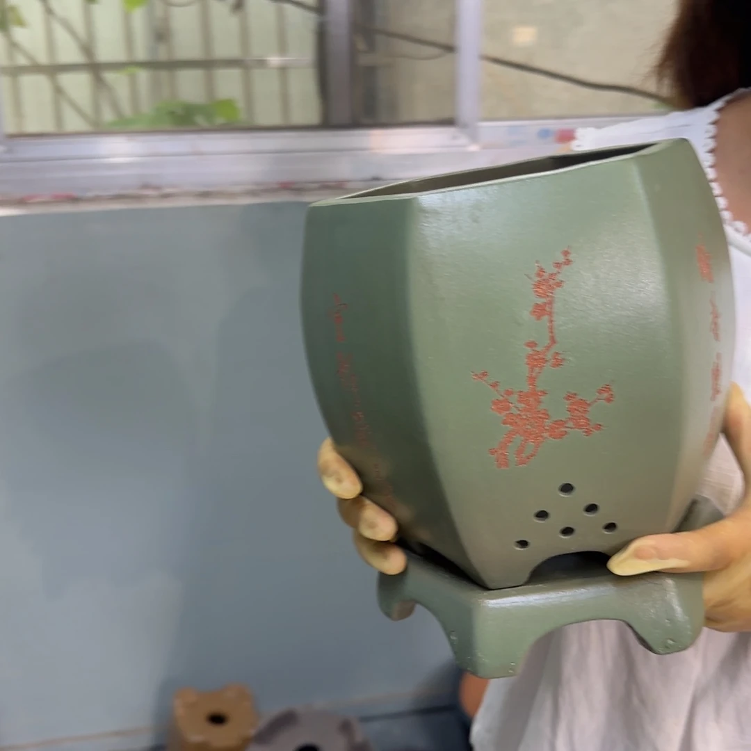 紫砂花盆紫砂口径17