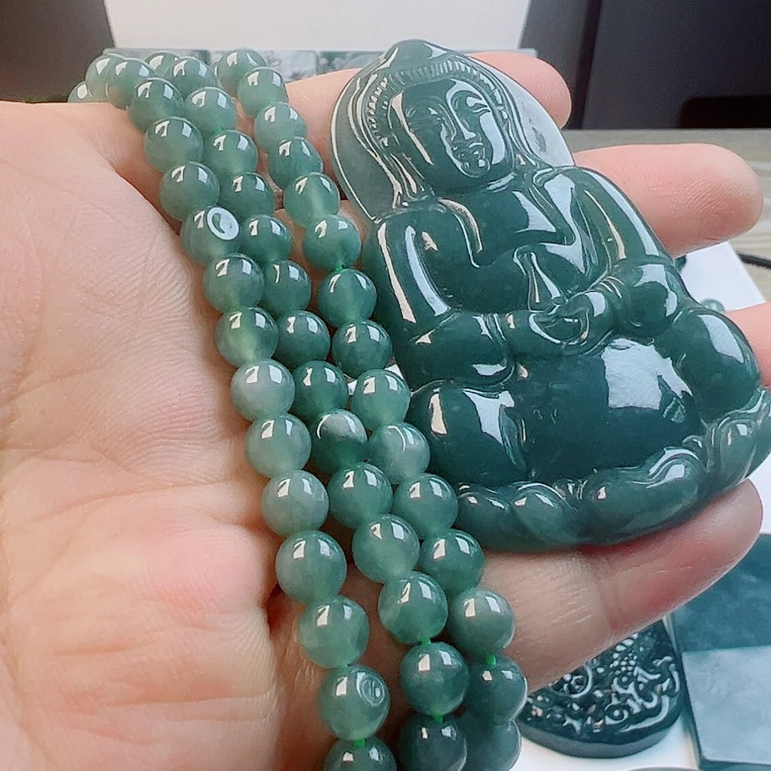 翡翠未镶嵌颈饰111