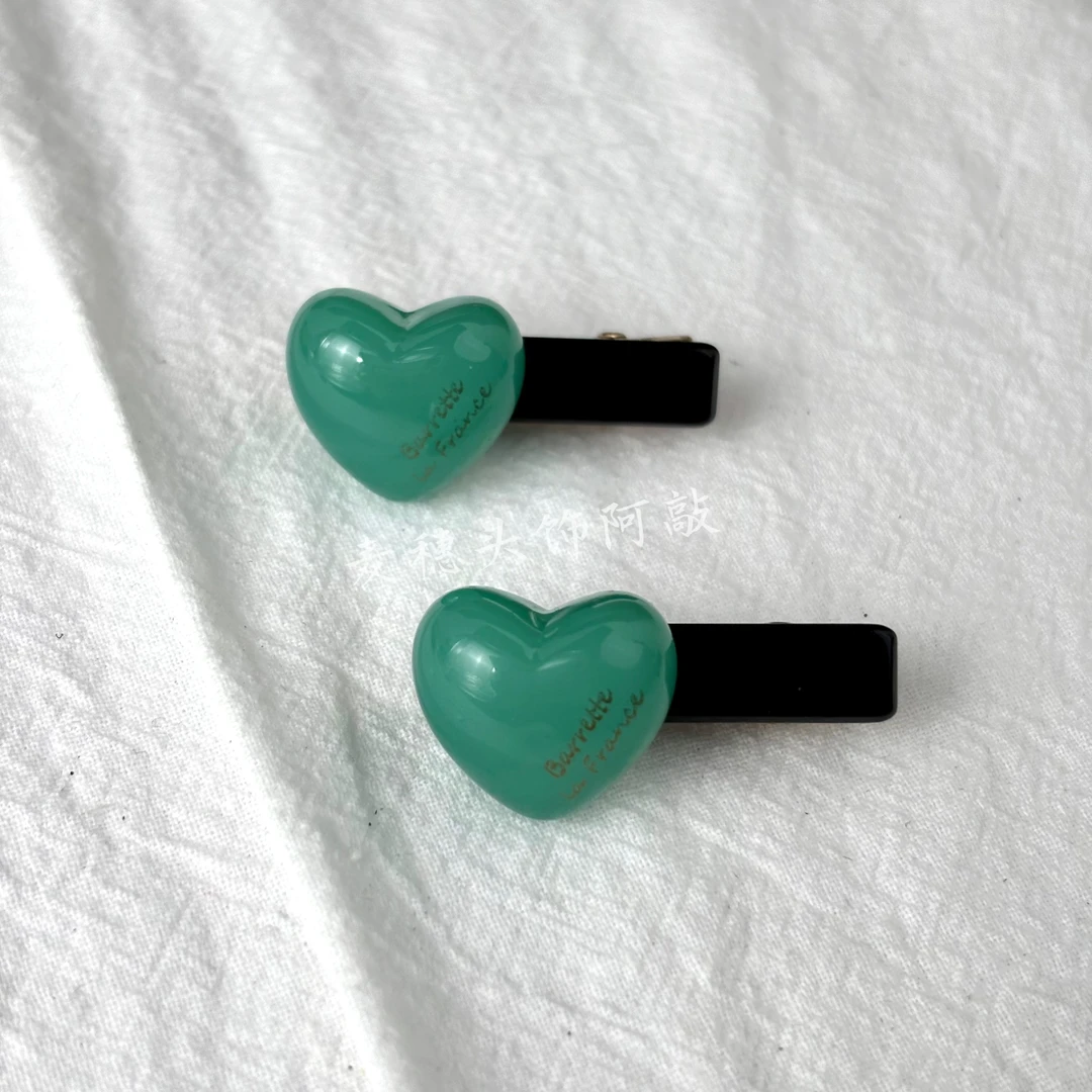 【阿敲】A1139~可爱甜美糖果爱心发夹女侧边刘海碎发发饰-麦穗头饰