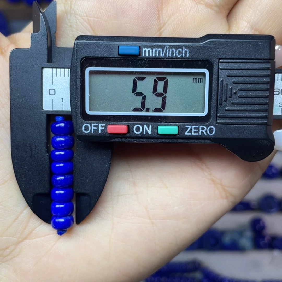 青金石未镶嵌5mm隔片配饰