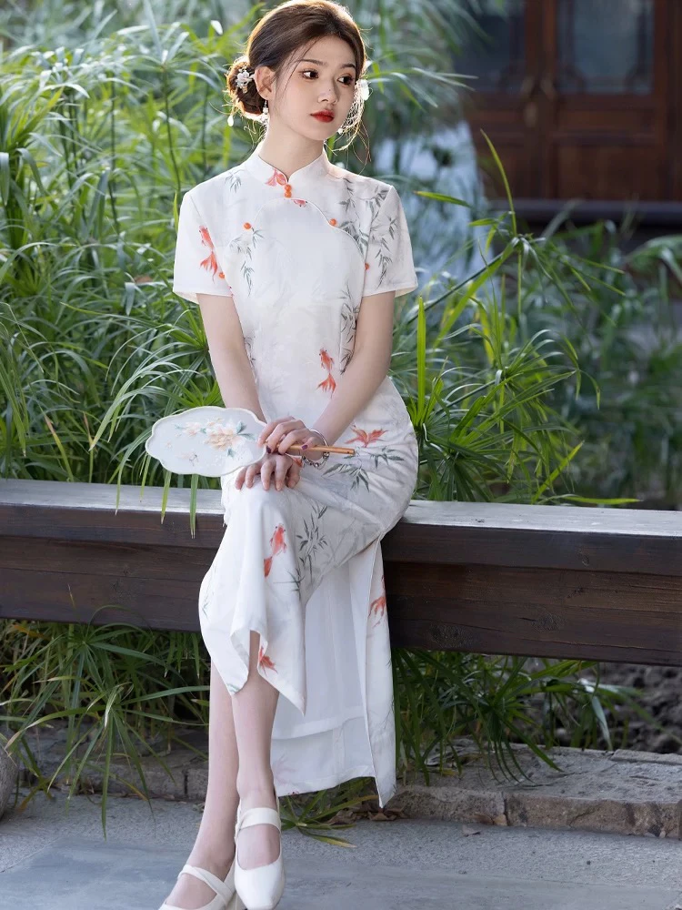 041，锦鲤旗袍，以直播间实物为准