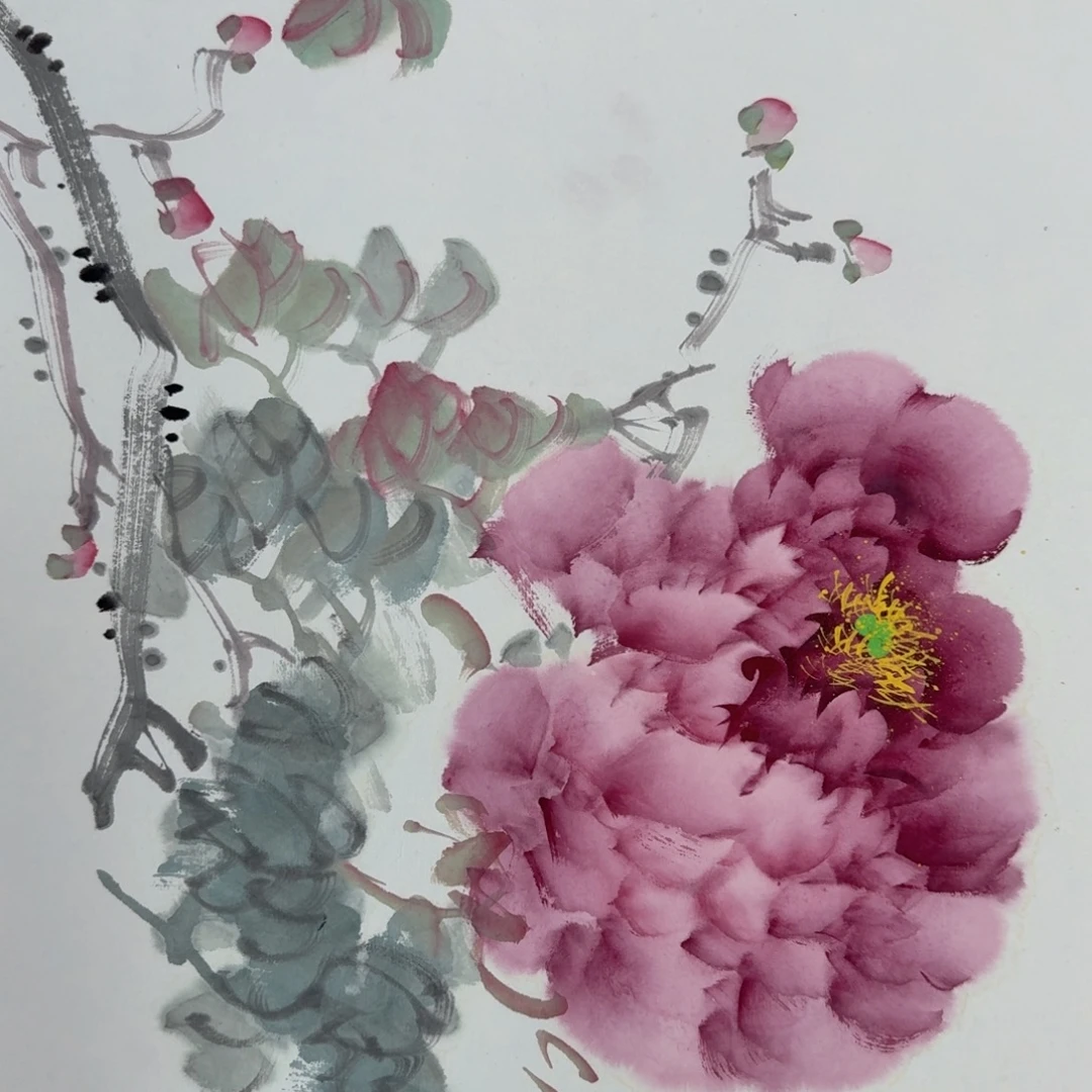 国画国画作品山水花鸟