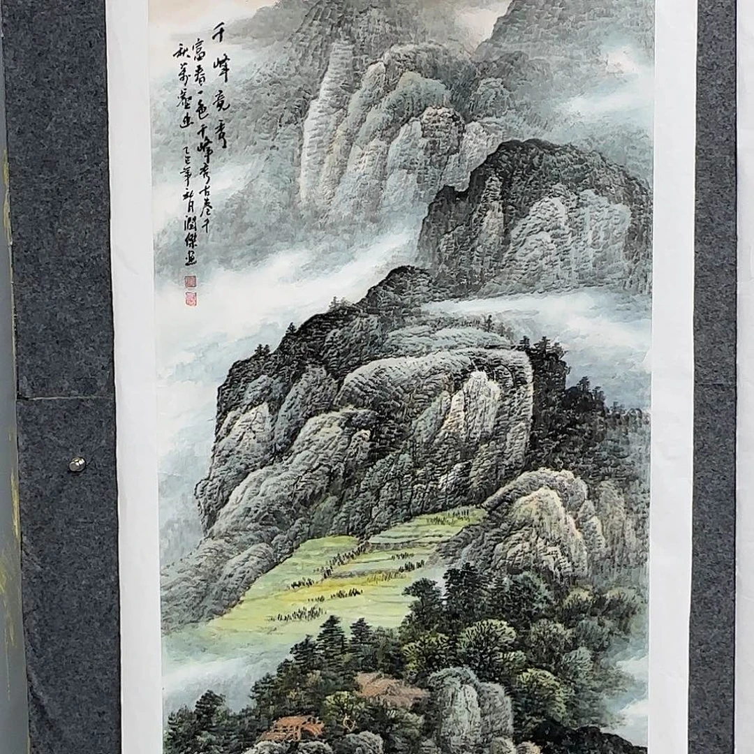 国画138*70纯手绘何润杰