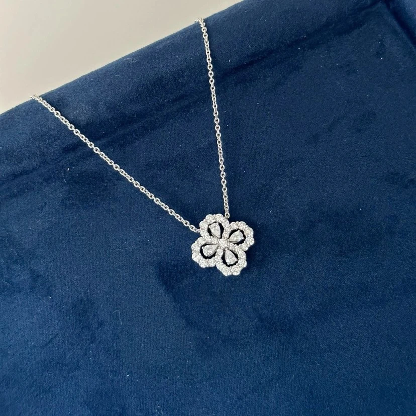 铜合金项链 四叶草轻奢小众百搭【不掉色】项链四叶草项链女时尚