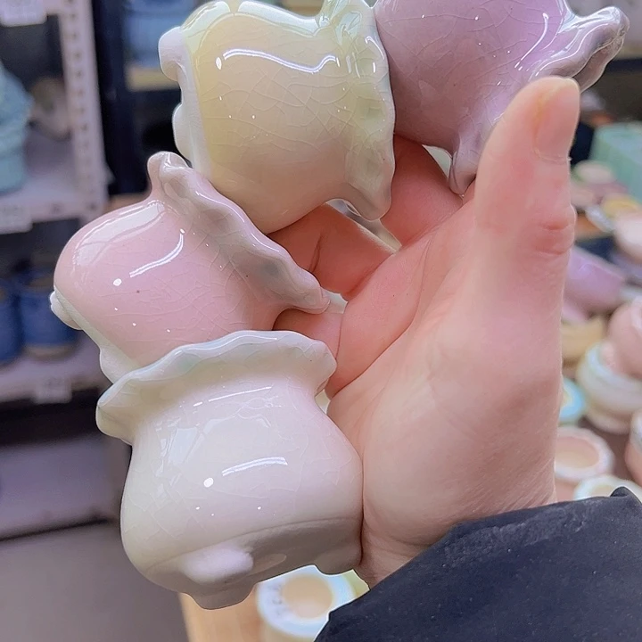 红陶陶瓷花盆当场满12包邮