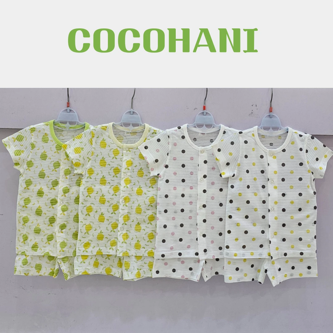 COCOHANI 婴幼儿纯棉家居服 五分袖短袖套装 夏季透气室内服
