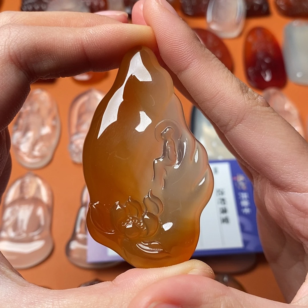 浮***梦玛瑙/玉髓未镶嵌颈饰