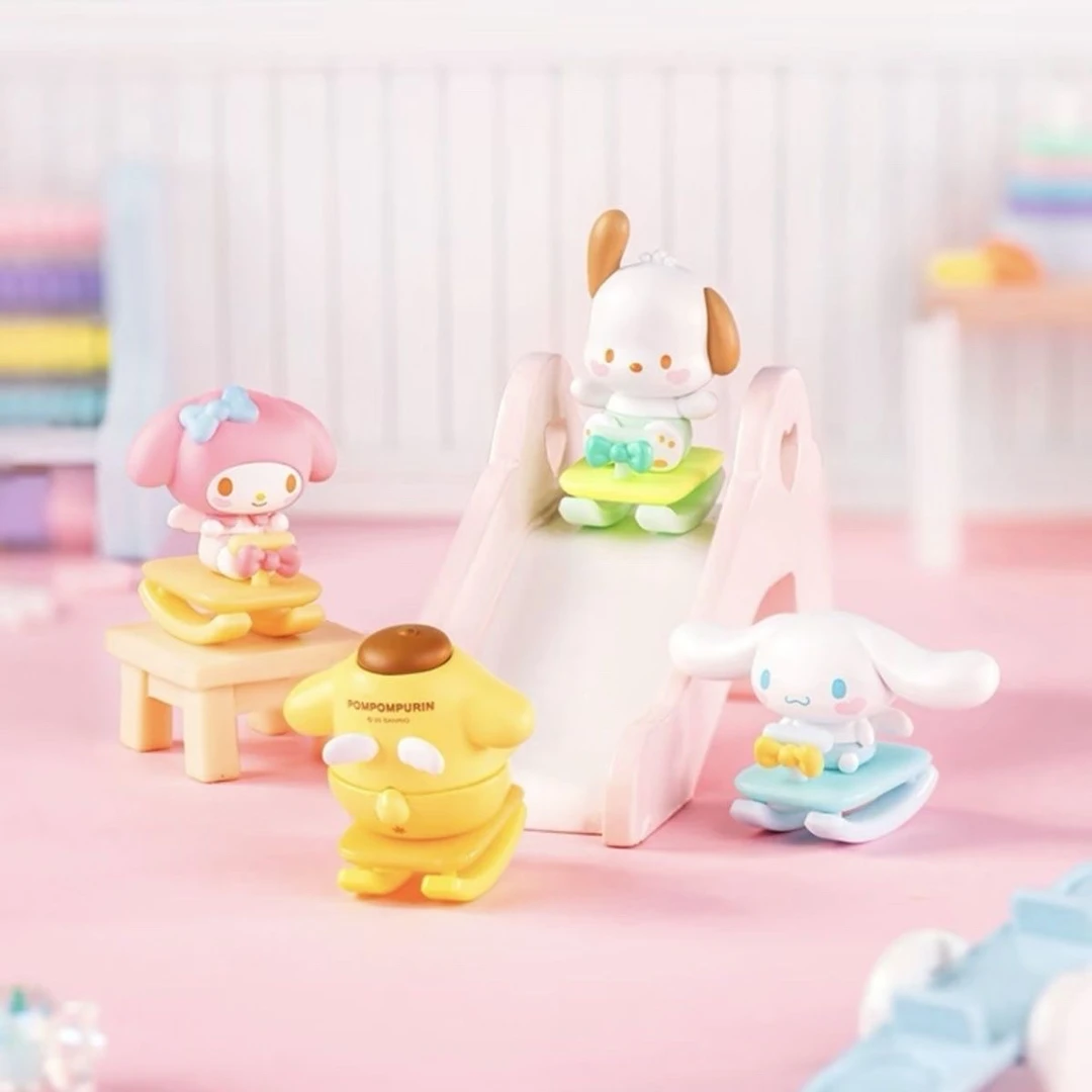 【拆盒】三丽鸥童心摇乐系列萌趣豆盲盒可爱摆件