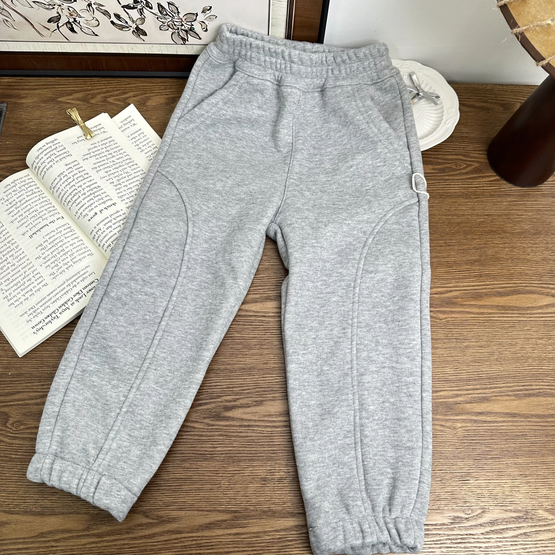 【Golden cherry】小童亲子灰色休闲洋气百搭卫裤QDD028