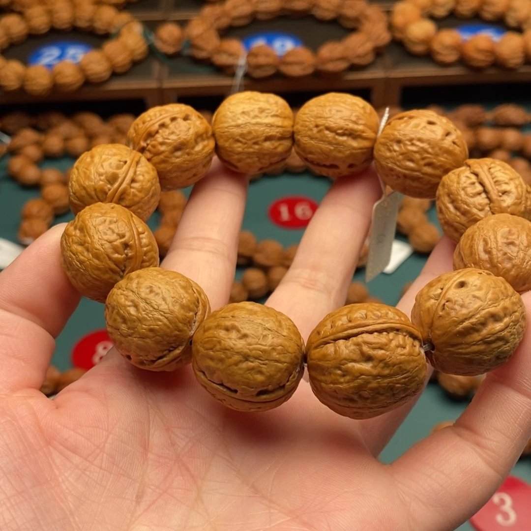文玩核桃手串21尺寸光头