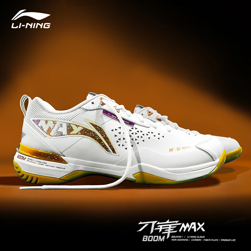 送3双袜子】刀锋MAX李宁羽毛球鞋正品带碳板䨻缓震男女专业比赛鞋