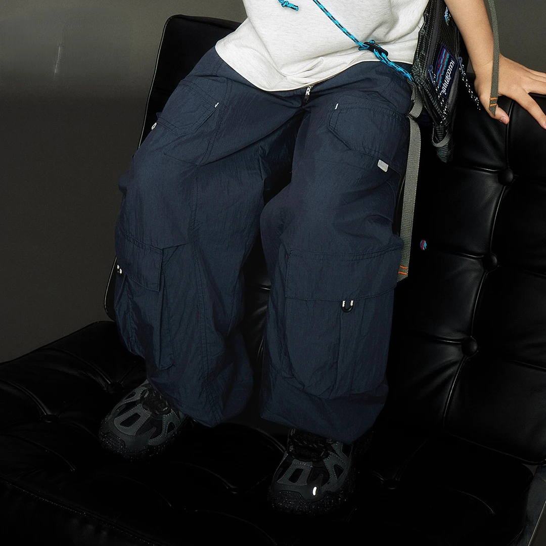 男童夏季新款户外收口可调节防蚊空调速干长裤儿童裤子松紧腰童装