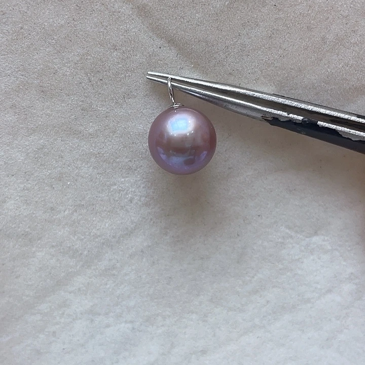 吊坠(不含链)18K金镶嵌淡水珍珠