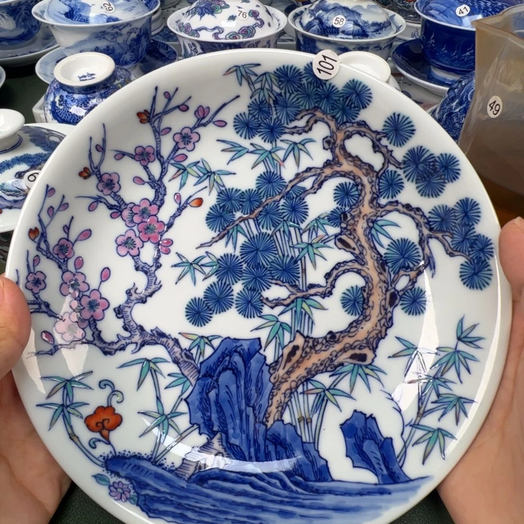 景德镇纯手工纯手绘茶具木木101