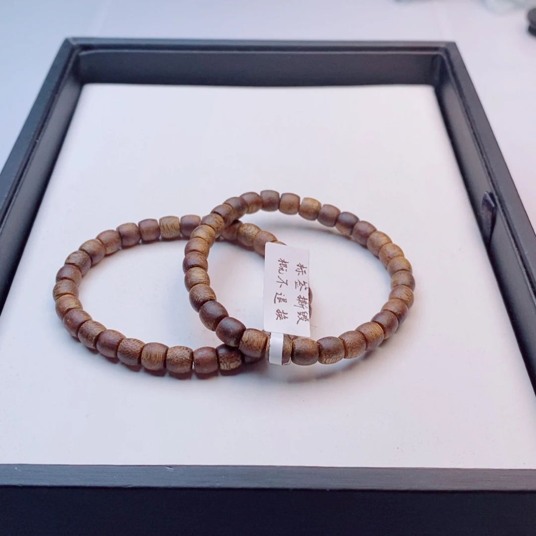 沉香沉香手串6x6.5mm桶珠手串多样性发其一