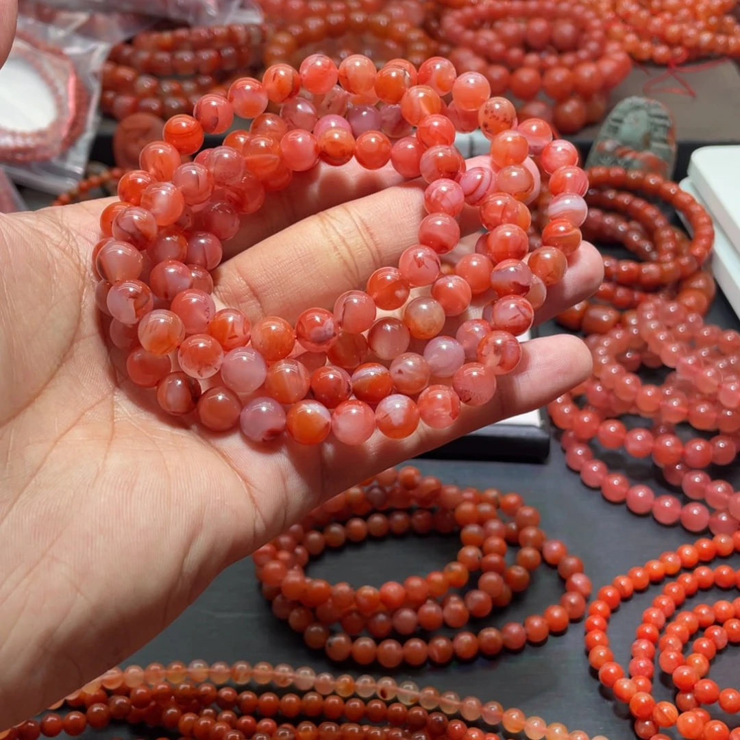 南红玛瑙手链未镶嵌